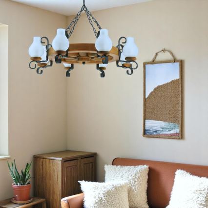 Lühter ROATA 8xE14/40W/230V d. 70 cm pöök