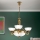 Lühter ROCCA 6xE27/60W/230V d. 64 cm pronks/valge