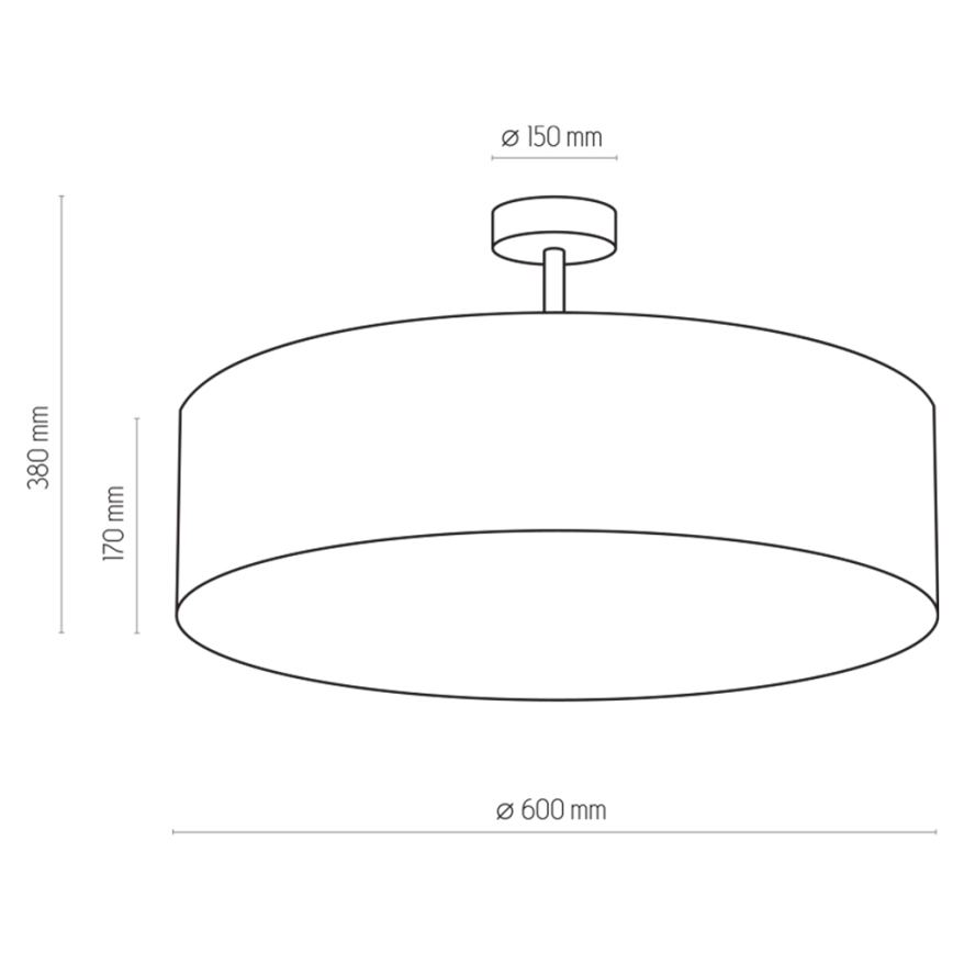 Lühter RONDO 4xE27/15W/230V d. 60 cm beež