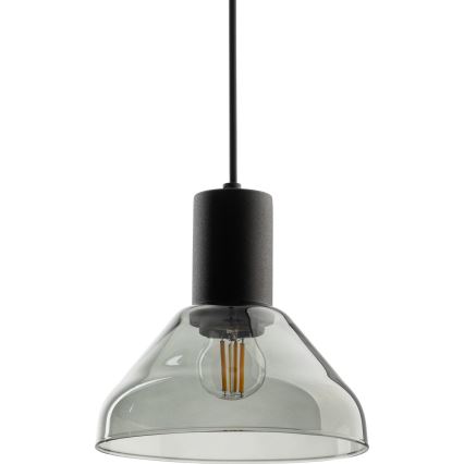 Lühter ühefaasilise rööbassüsteemi jaoks NEO 1xE27/15W/230V must/suitsune must
