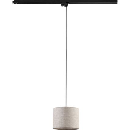 Lühter ühefaasilise rööbassüsteemi jaoks TRACER 1xE27/15W/230V d. 20 cm must/hall