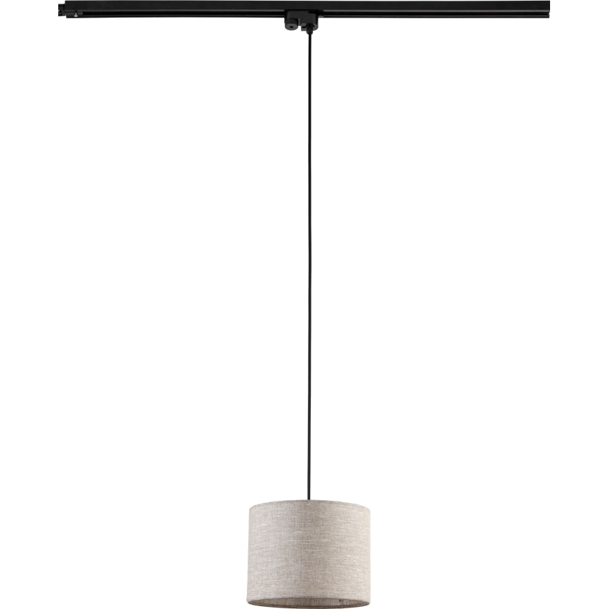 Lühter ühefaasilise rööbassüsteemi jaoks TRACER 1xE27/15W/230V d. 20 cm must/hall