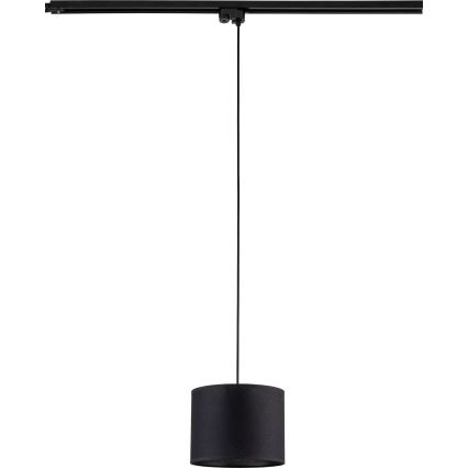 Lühter ühefaasilise rööbassüsteemi jaoks TRACER 1xE27/15W/230V d. 20 cm must