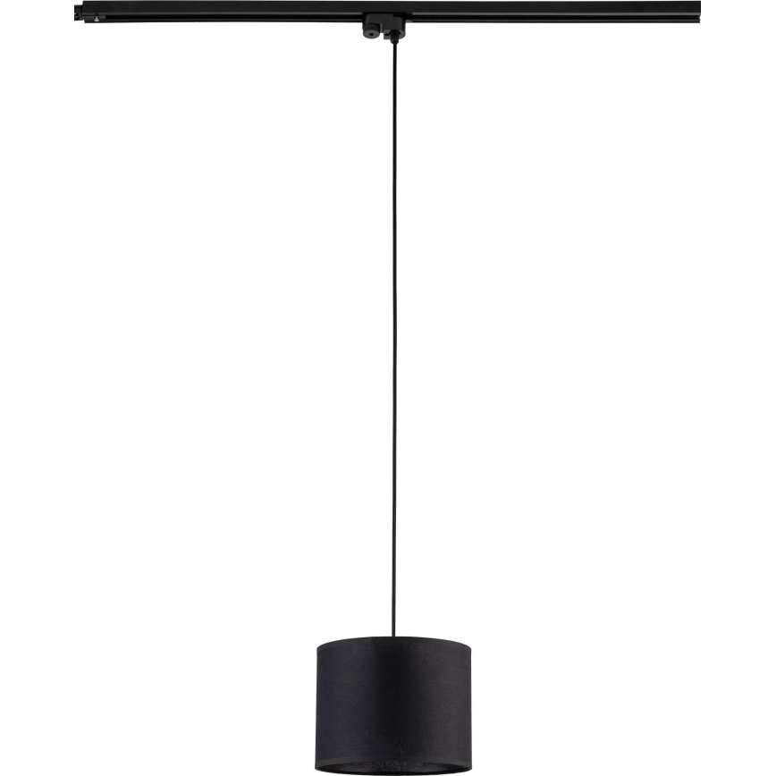 Lühter ühefaasilise rööbassüsteemi jaoks TRACER 1xE27/15W/230V d. 20 cm must
