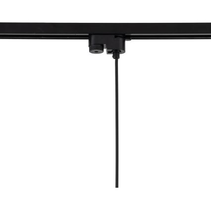 Lühter ühefaasilise rööbassüsteemi jaoks TRACER 1xE27/15W/230V d. 20 cm must