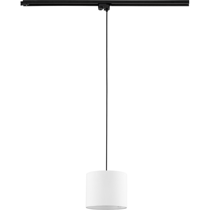 Lühter ühefaasilise rööbassüsteemi jaoks TRACER 1xE27/15W/230V d. 20 cm must/valge