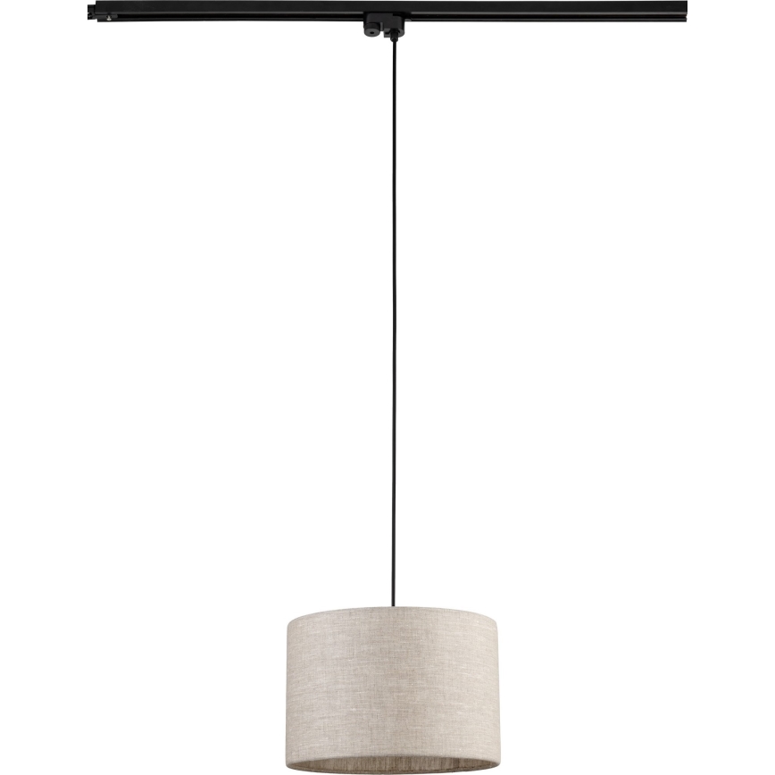 Lühter ühefaasilise rööbassüsteemi jaoks TRACER 1xE27/15W/230V d. 30 cm must/hall