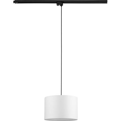 Lühter ühefaasilise rööbassüsteemi jaoks TRACER 1xE27/15W/230V d. 30 cm must/valge