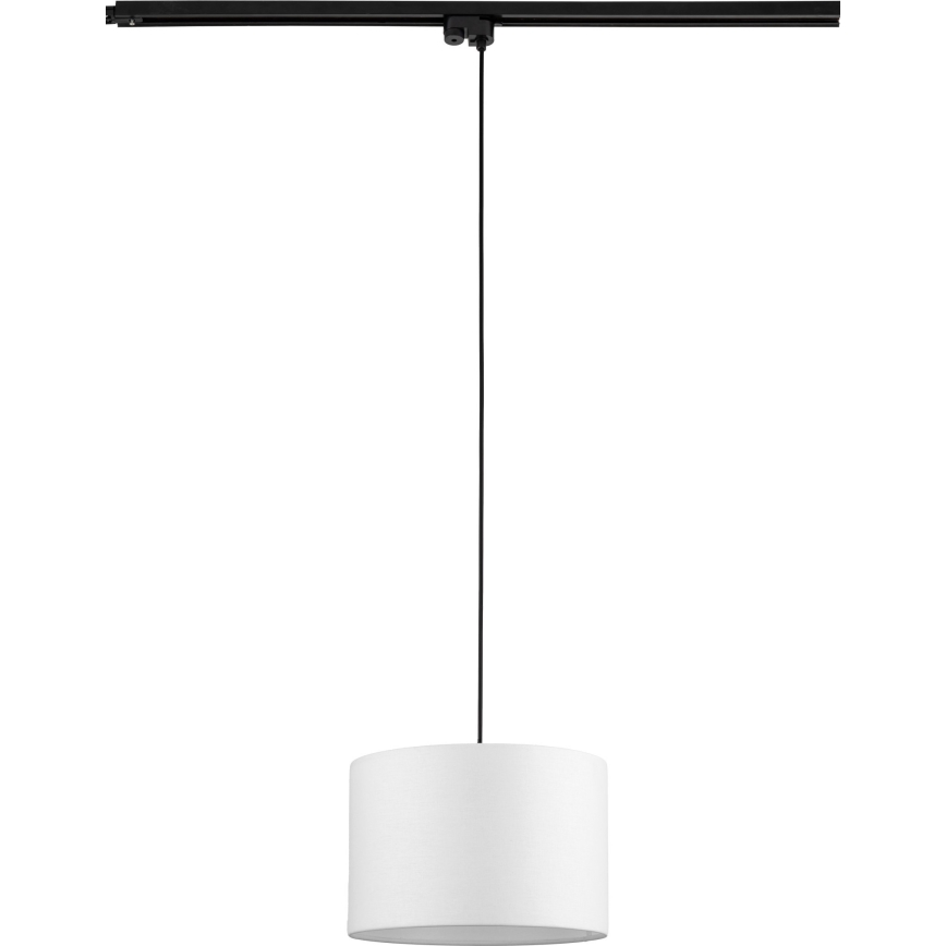 Lühter ühefaasilise rööbassüsteemi jaoks TRACER 1xE27/15W/230V d. 30 cm must/valge