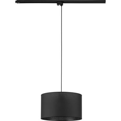 Lühter ühefaasilise rööbassüsteemi jaoks TRACER 1xE27/15W/230V d. 38 cm must