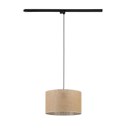 Lühter ühefaasilise rööbassüsteemi jaoks TRACER 1xE27/15W/230V d. 38 cm must/pruun