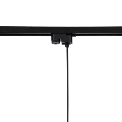 Lühter ühefaasilise rööbassüsteemi jaoks TRACER 1xE27/15W/230V d. 38 cm must/pruun