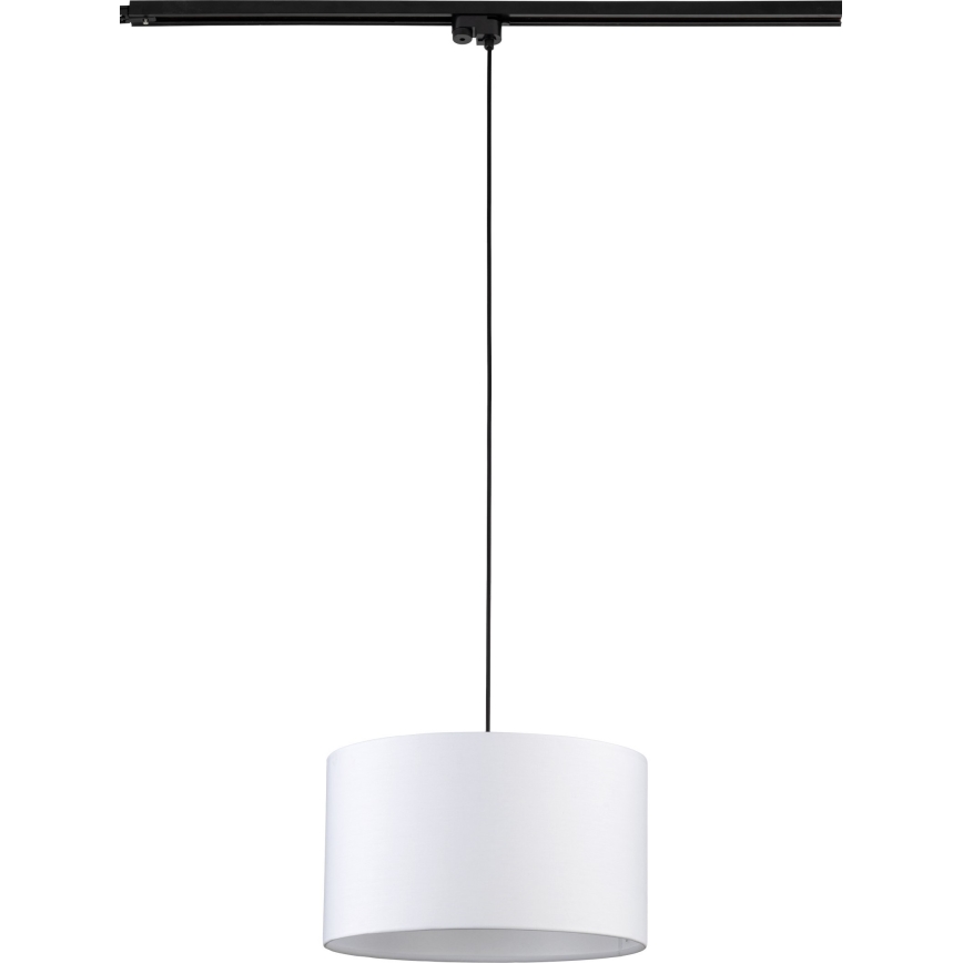 Lühter ühefaasilise rööbassüsteemi jaoks TRACER 1xE27/15W/230V d. 38 cm must/valge