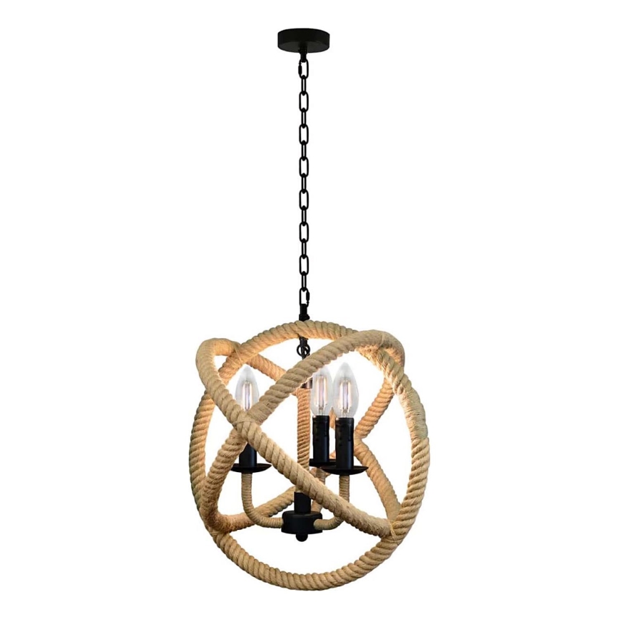 Lühter ROPE GLOBO 3xE14/10W/230V