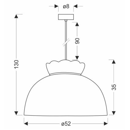 Lühter ROSSINI 1xE27/40W/230V