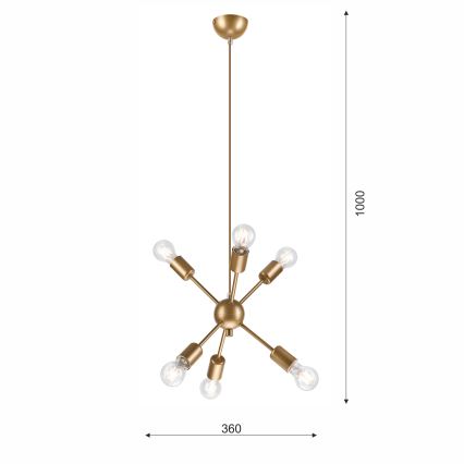 Lühter RUBY 6xG9/60W/230V