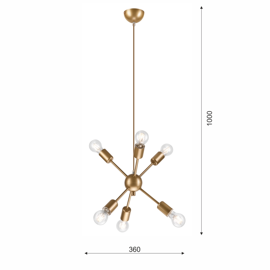 Lühter RUBY 6xG9/60W/230V