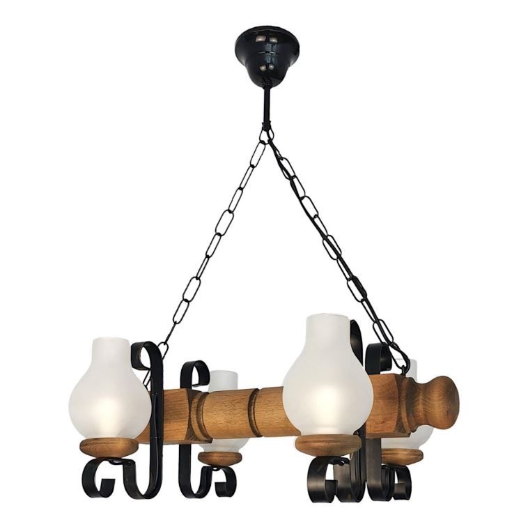 Lühter RUSTIC 4xE14/40W/230V pöök