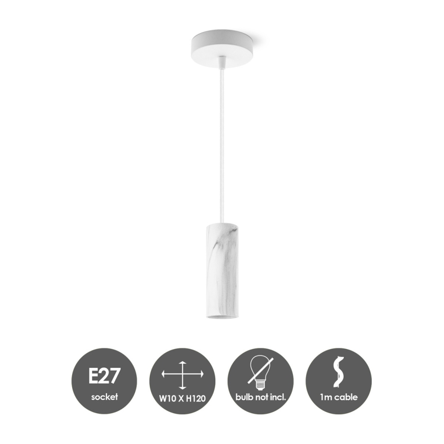 Lühter SAGA 1xE27/40W/230V marmor
