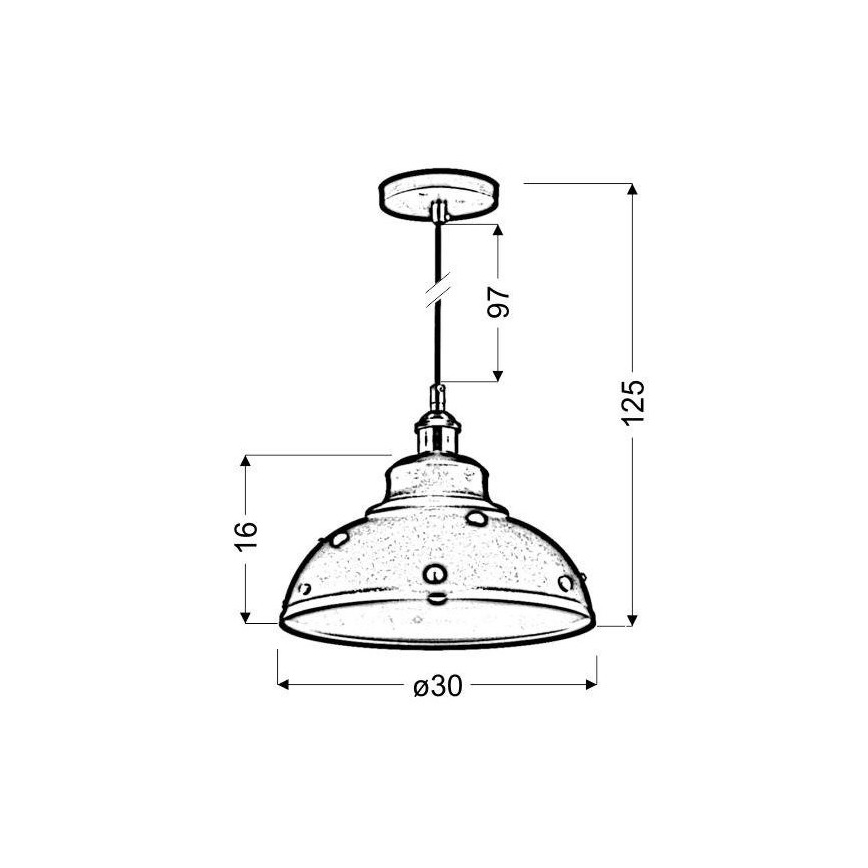Lühter SCRIMI 1xE27/60W/230V