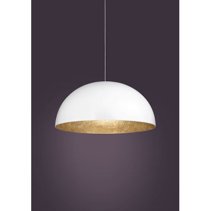 Lühter SFERA 1xE27/60W/230V diameeter 35 cm valge/kuldne