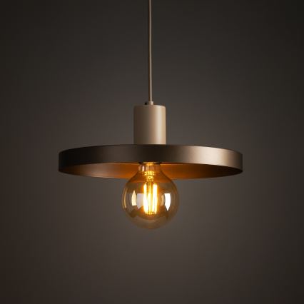 Lühter SILA 1xE27/15W/230V d. 30 cm pruun/beež