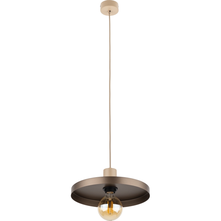 Lühter SILA 1xE27/15W/230V d. 30 cm pruun/beež