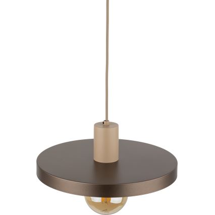 Lühter SILA 1xE27/15W/230V d. 30 cm pruun/beež