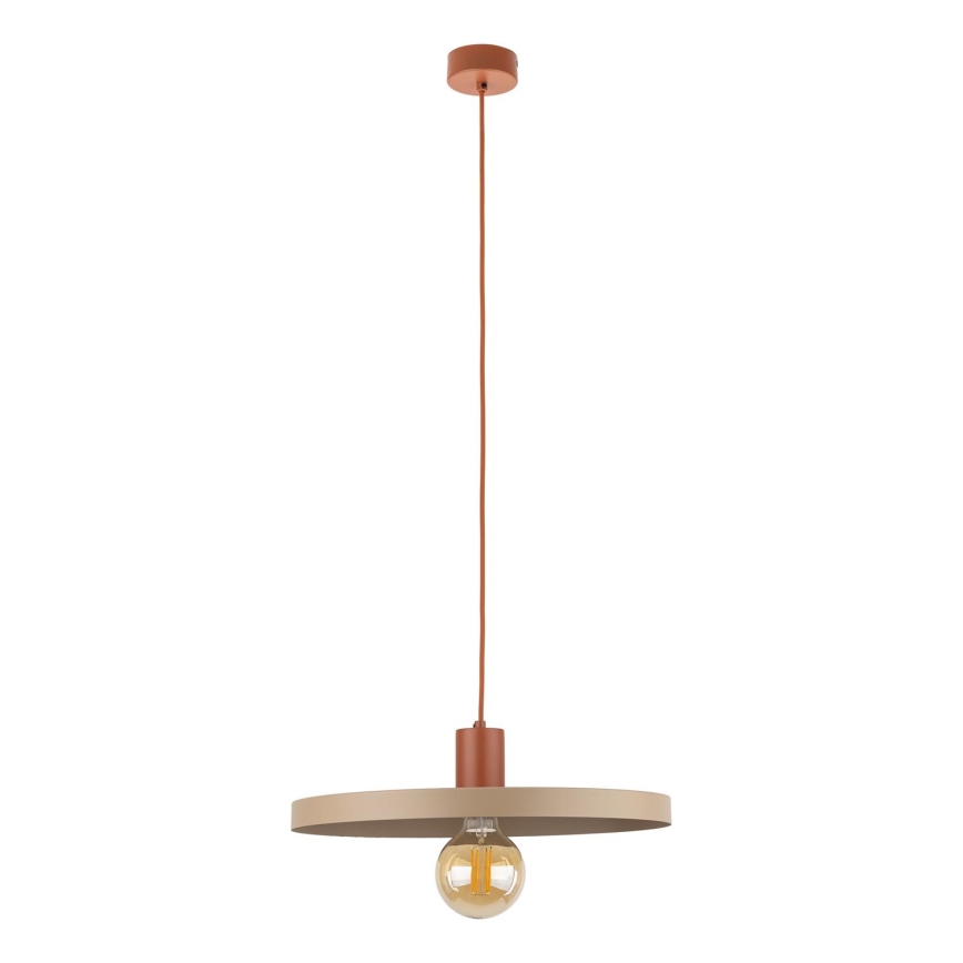 Lühter SILA 1xE27/15W/230V d. 40 cm beež/tellis
