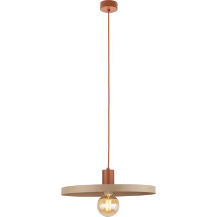 Lühter SILA 1xE27/15W/230V d. 40 cm beež/tellis
