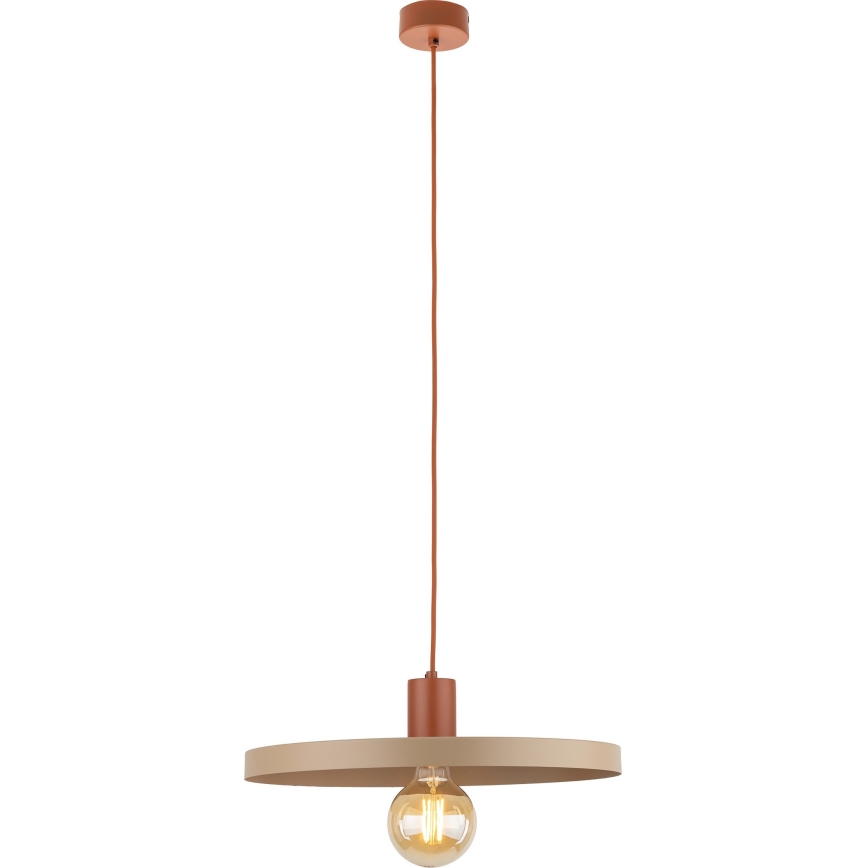 Lühter SILA 1xE27/15W/230V d. 40 cm beež/tellis