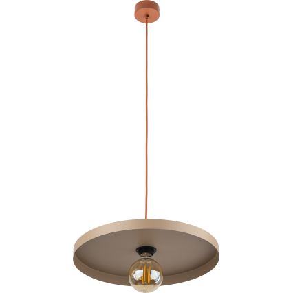 Lühter SILA 1xE27/15W/230V d. 40 cm beež/tellis