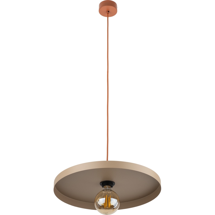 Lühter SILA 1xE27/15W/230V d. 40 cm beež/tellis