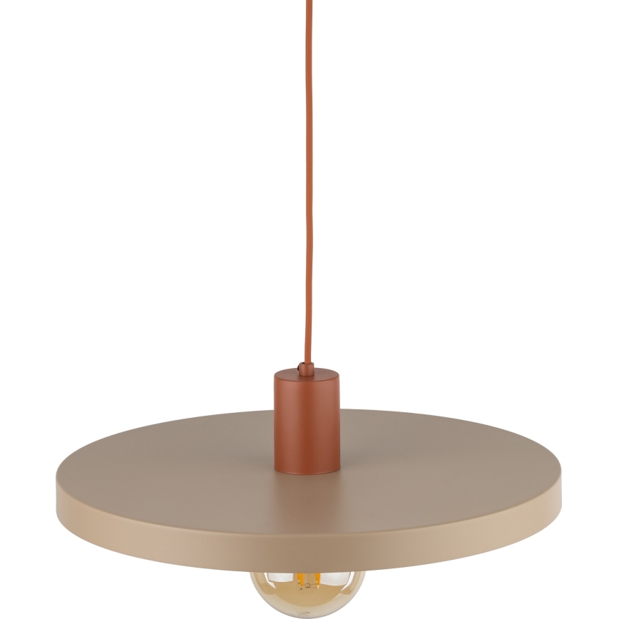 Lühter SILA 1xE27/15W/230V d. 40 cm beež/tellis