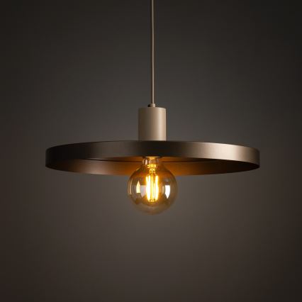 Lühter SILA 1xE27/15W/230V d. 40 cm pruun/beež