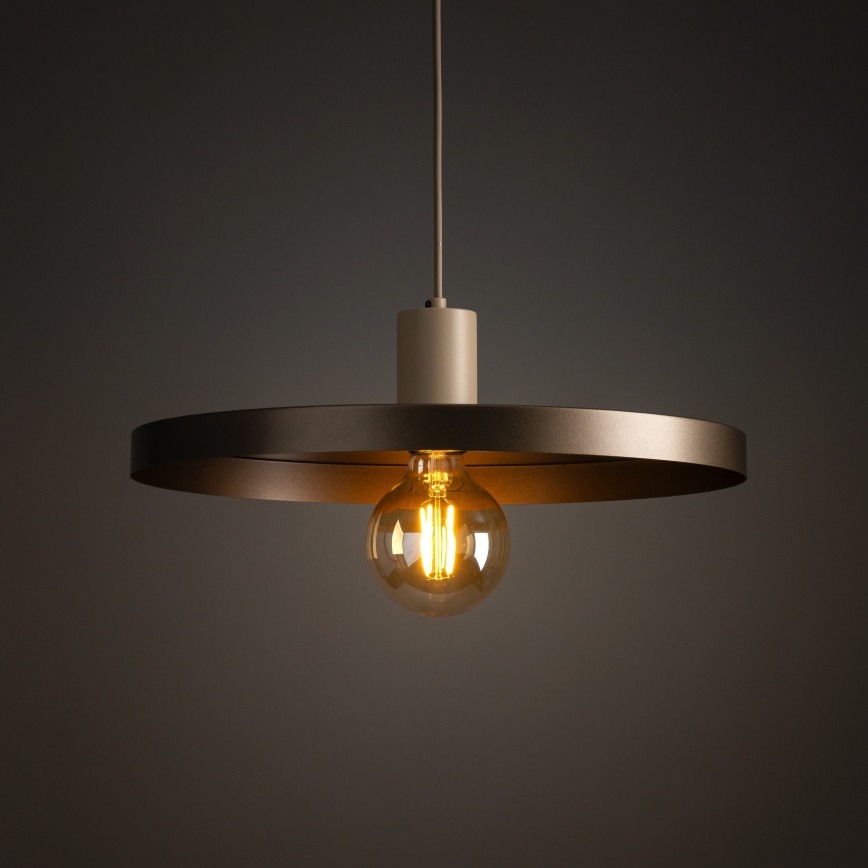 Lühter SILA 1xE27/15W/230V d. 40 cm pruun/beež