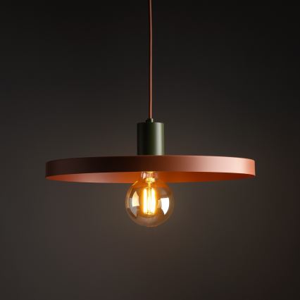 Lühter SILA 1xE27/15W/230V d. 40 cm tellis/roheline