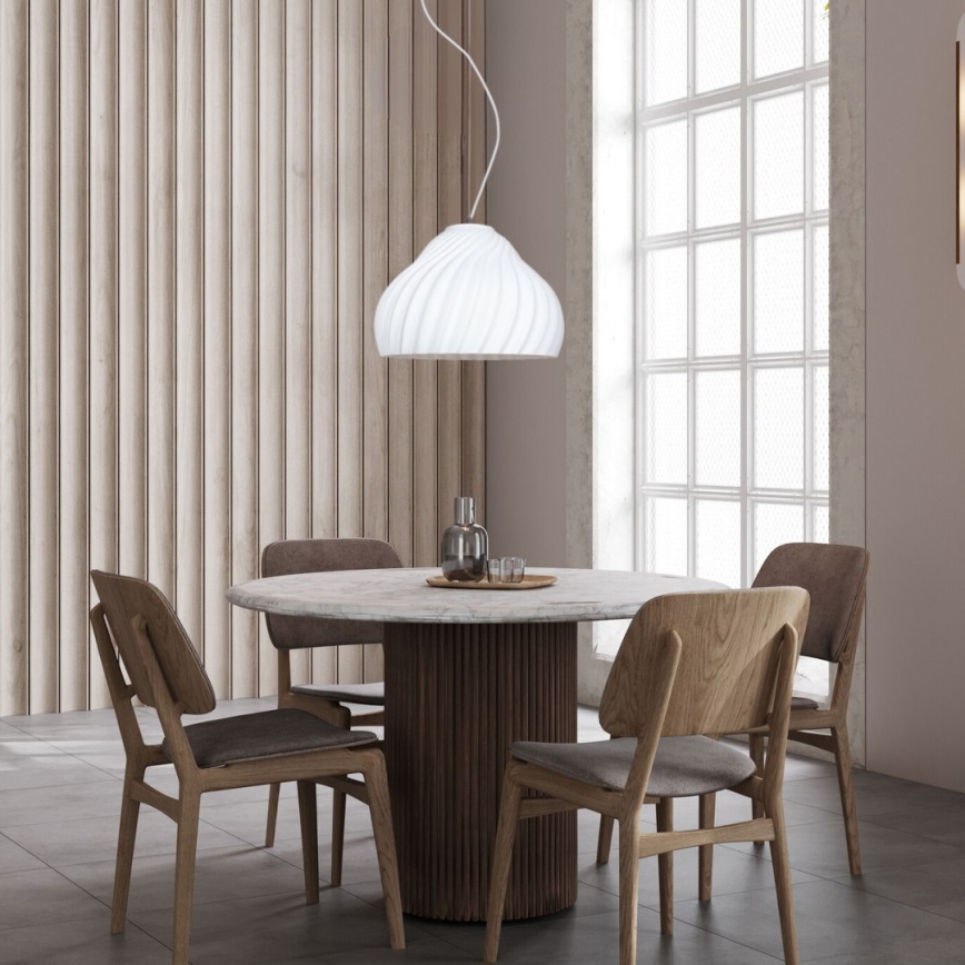 Lühter SILVO 1xE27/60W/230V d. 38 cm valge