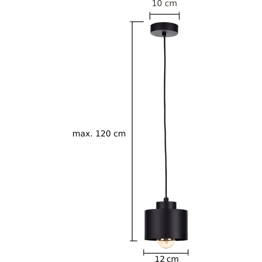 Lühter SIMPLY BLACK 1xE27/60W/230V