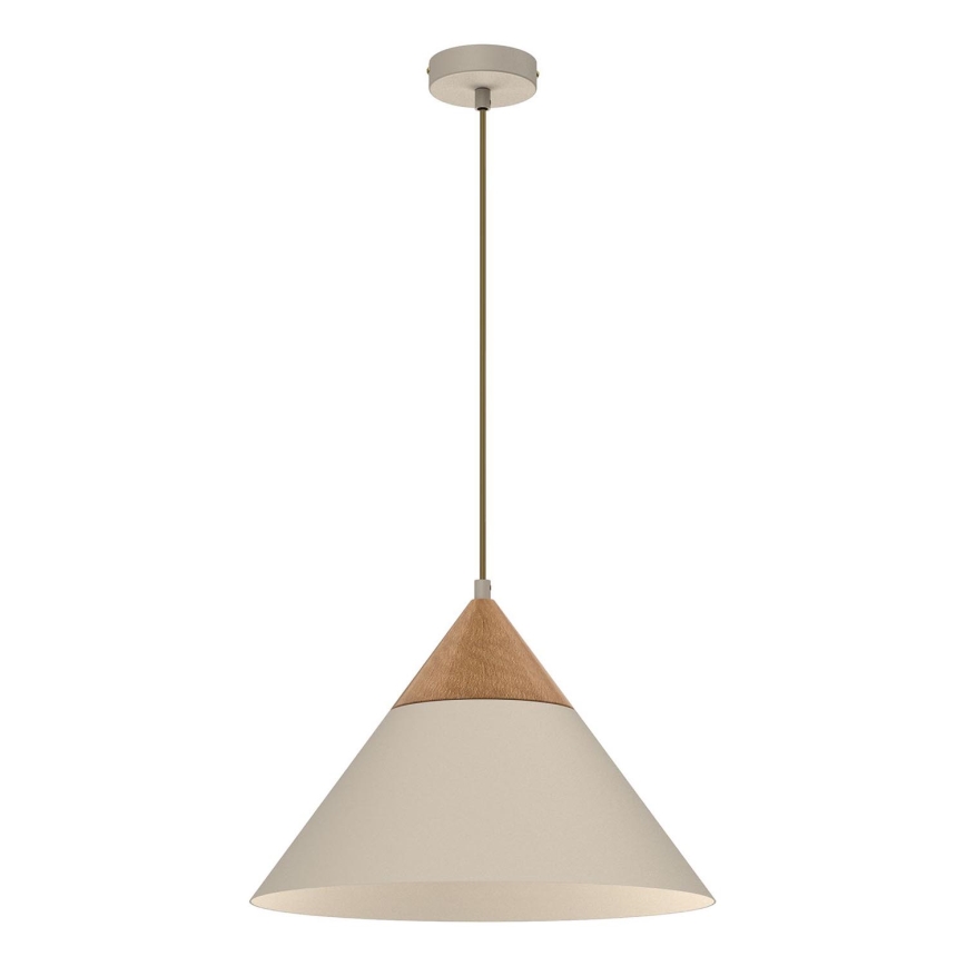 Lühter SINGLE 1xE27/15W/230V beež/pöök