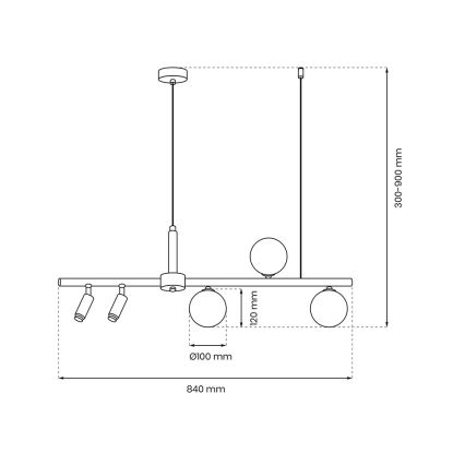 Lühter SIRIO 5xG9/25W/230V must