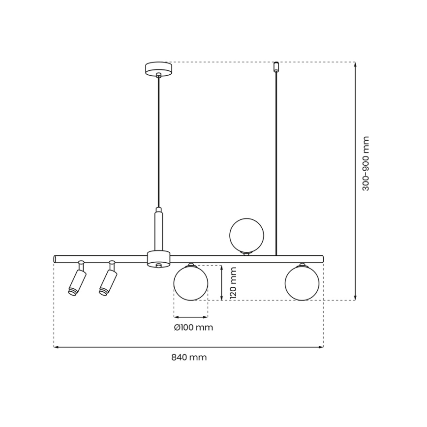Lühter SIRIO 5xG9/25W/230V must