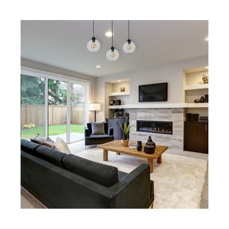 Lühter SOFIA 3xE27/60W/230V läbipaistev