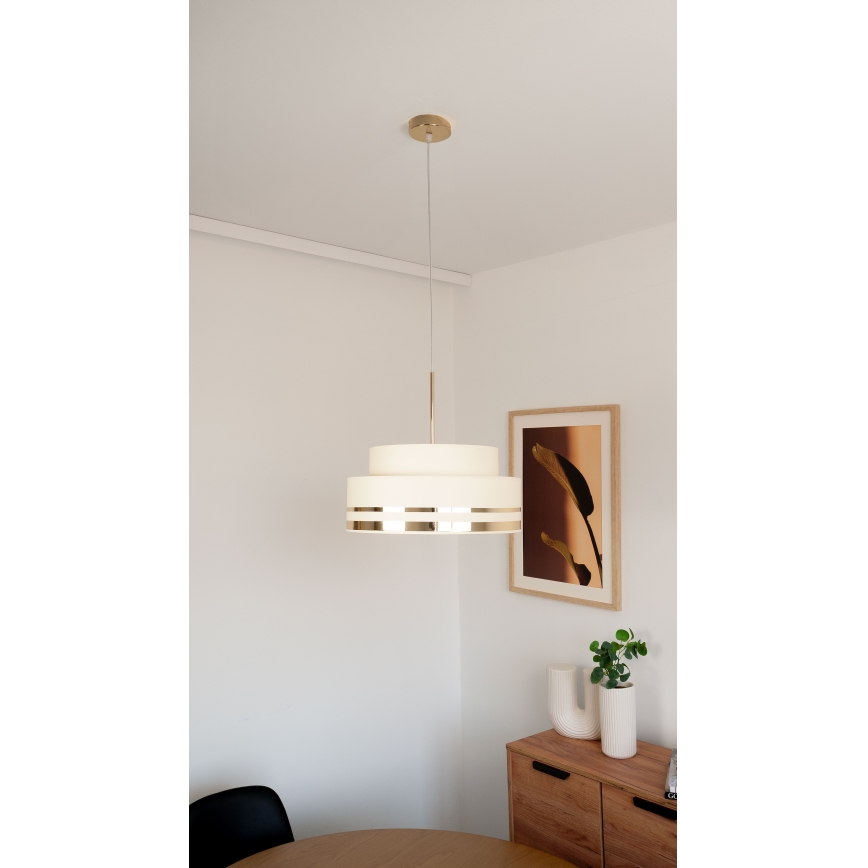Lühter TAMI 1xE27/60W/230V beež/kuldne