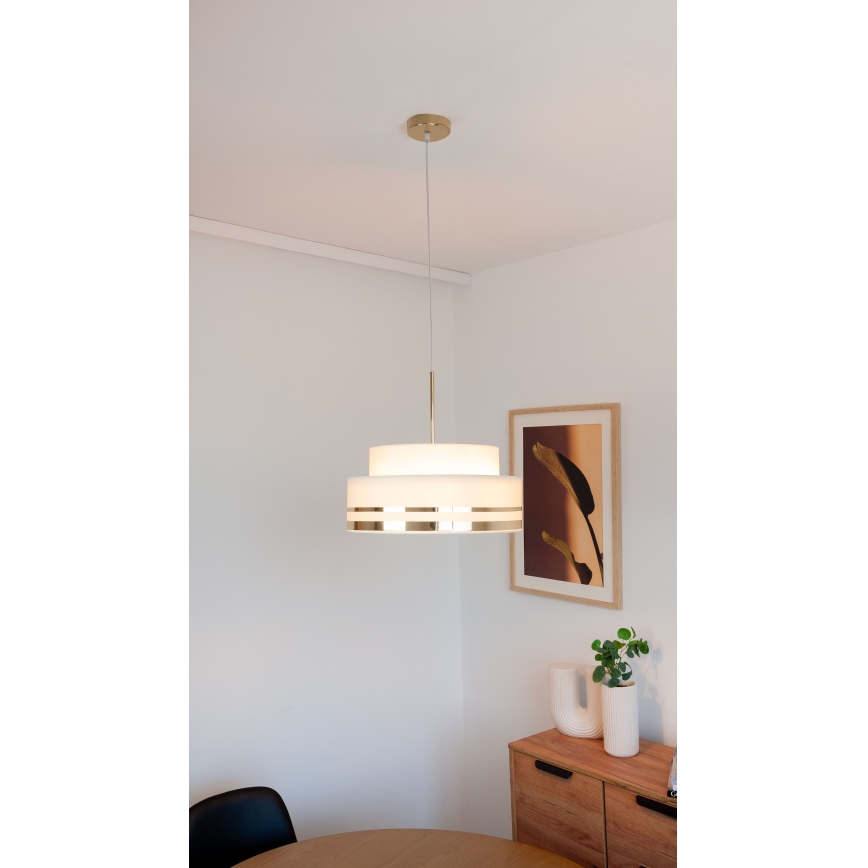 Lühter TAMI 1xE27/60W/230V beež/kuldne