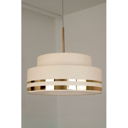 Lühter TAMI 1xE27/60W/230V d. 40 cm beež/kuldne