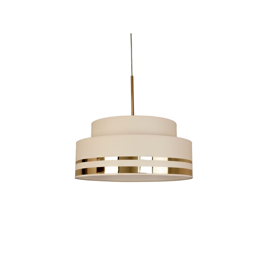 Lühter TAMI 1xE27/60W/230V d. 40 cm beež/kuldne