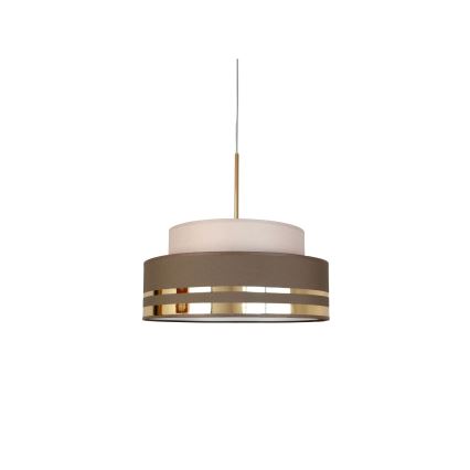 Lühter TAMI 1xE27/60W/230V d. 40 cm beež/pruun/kuldne