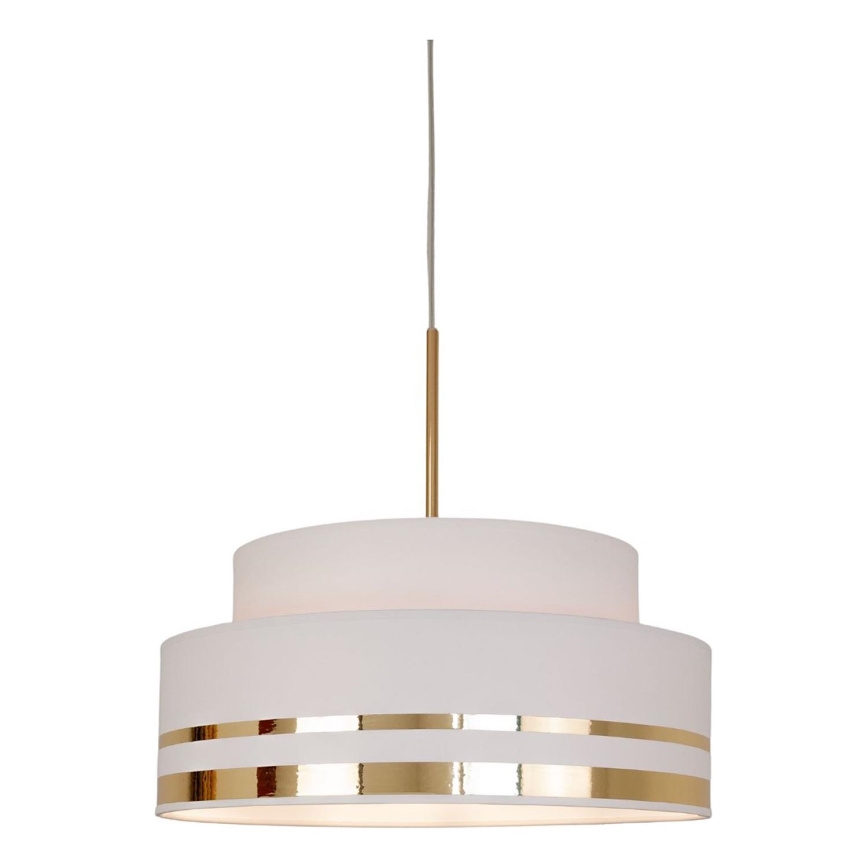 Lühter TAMI 1xE27/60W/230V d. 40 cm kreemikas/kuldne
