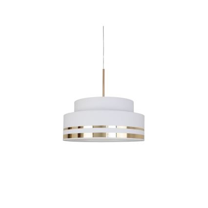 Lühter TAMI 1xE27/60W/230V d. 40 cm kreemikas/kuldne